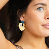 Boucles d’oreilles double cœur