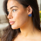 Boucles d'oreilles puces coeurs