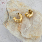 Boucles d'oreilles créoles coquillage