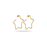 Boucles d’oreilles Créoles Etoile