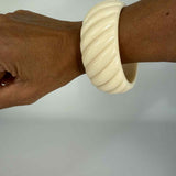Bracelet en résine ivoire