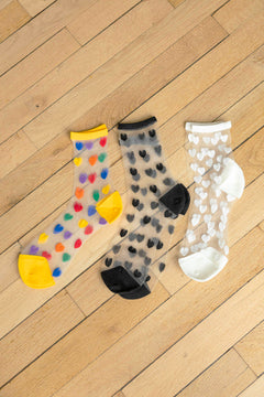 Socquettes fantaisie cœurs