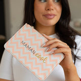 Pochette zippée à message