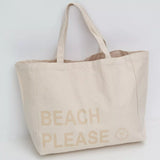 Sac de plage en toile Beach Please