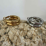 Boucles d'oreilles créoles Love Ibiza