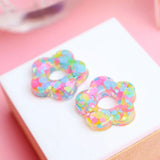 Boucles d’oreilles créoles fleurs Isabelle