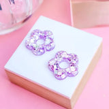 Boucles d’oreilles créoles fleurs Isabelle