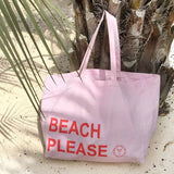 Sac de plage en toile Beach Please