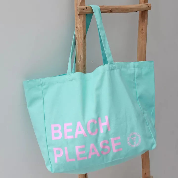 Sac de plage en toile Beach Please