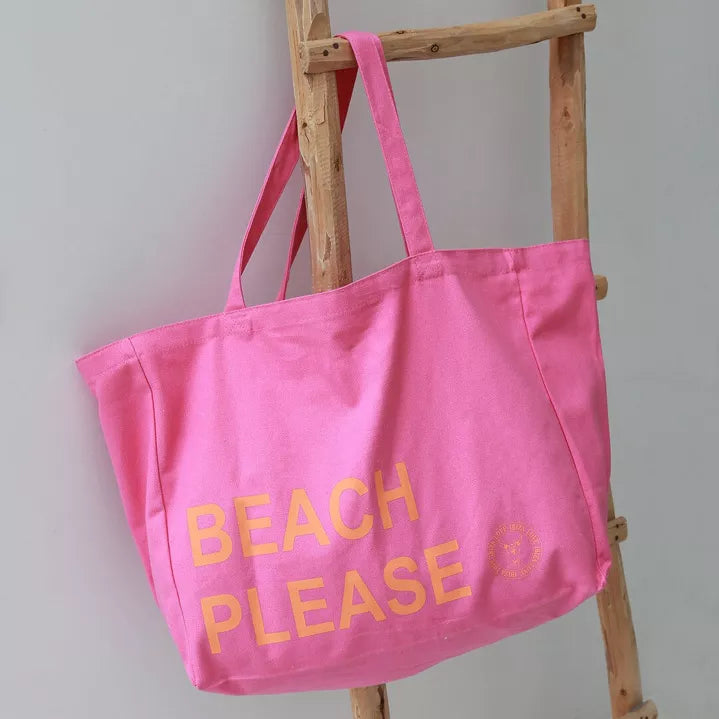 Sac de plage en toile Beach Please