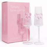 Coffret de 2 flûtes à champagne nœud