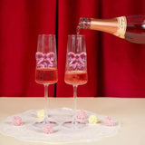 Coffret de 2 flûtes à champagne nœud