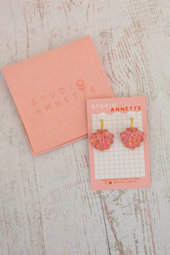 Boucles d'oreilles créoles coquillages