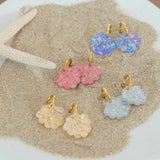Boucles d'oreilles créoles coquillages