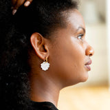Boucles d'oreilles créoles coquillages