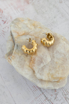 Boucles d'oreilles créoles coquillage