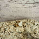 Bague chevalière cœur