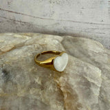 Bague chevalière cœur