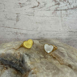 Bague chevalière cœur