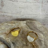 Bague chevalière cœur