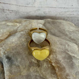 Bague chevalière cœur