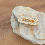 Barrettes à paillettes dorée