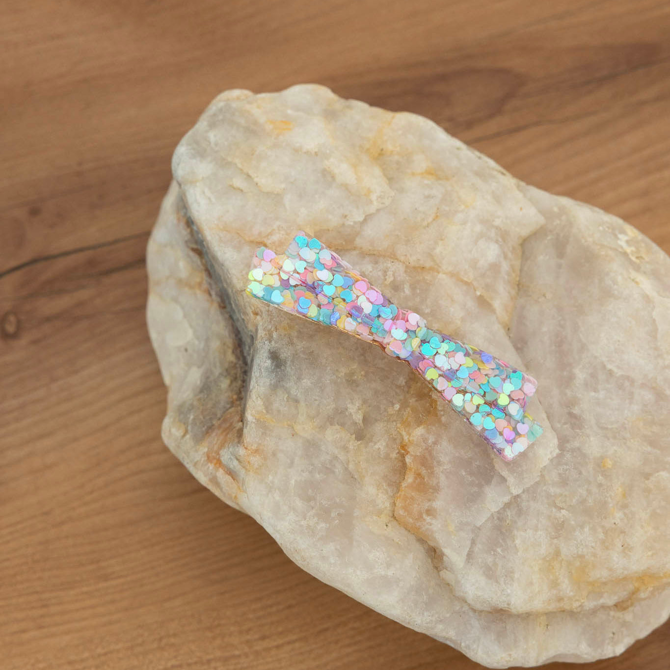 Barrette Nœud pailletée