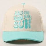 Casquette « Girls Just Wanna Have Sun » ☀️