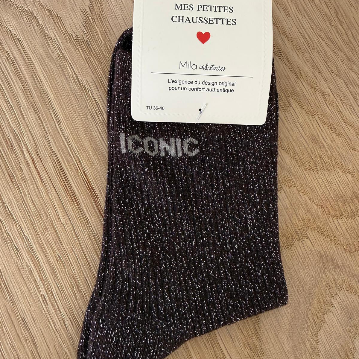 Chaussettes à paillettes ICONIC