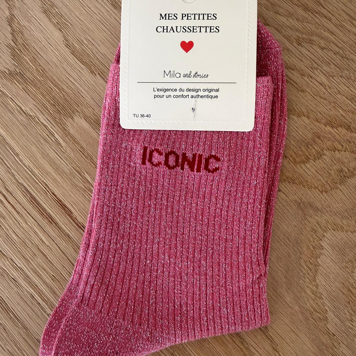 Chaussettes à paillettes ICONIC