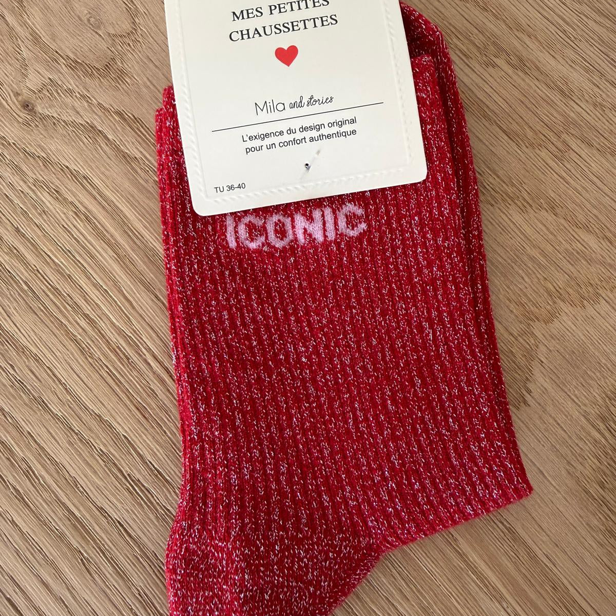 Chaussettes à paillettes ICONIC