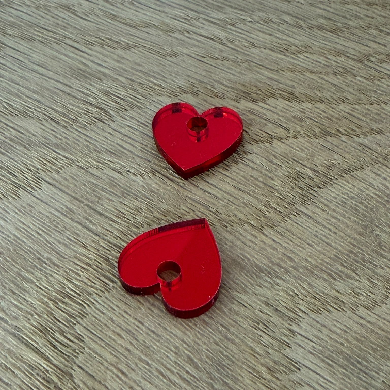 Boucles d’oreilles créoles cœur miroir