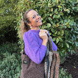 Totebag léopard Amour, Bazar Chic, Bisou