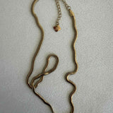 Collier maille serpent Satine (3 mm)