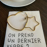 Boucles d’oreilles Maxi Créoles Cœur