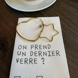 Boucles d’oreilles Créoles Etoile