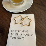 Boucles d’oreilles Créoles Etoile