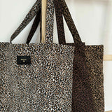 Totebag léopard Amour, Bazar Chic, Bisou