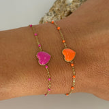 Bracelet Cœur Fluo