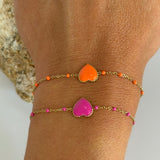 Bracelet Cœur Fluo