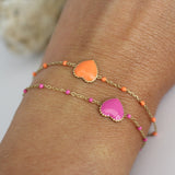 Bracelet Cœur Fluo
