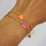 Bracelet Cœur Fluo