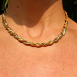 Collier torsadé doré