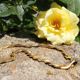 Collier torsadé doré