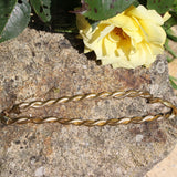 Collier torsadé doré