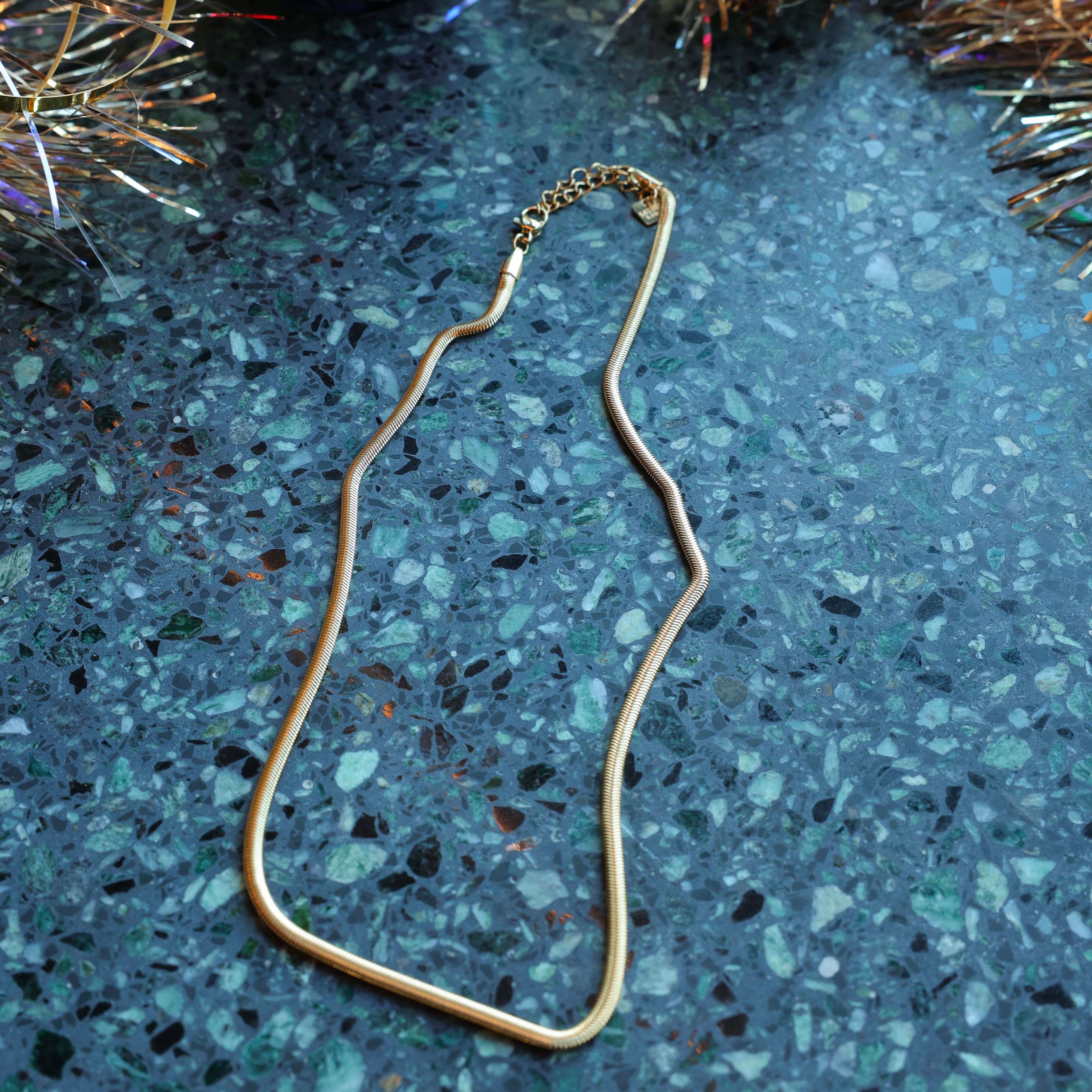 Collier maille serpent Satine 3 formats