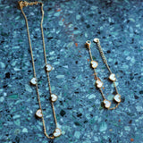 Bracelet 5 cœurs nacrés