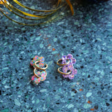 Boucles d’oreilles créoles fleurs Isabelle