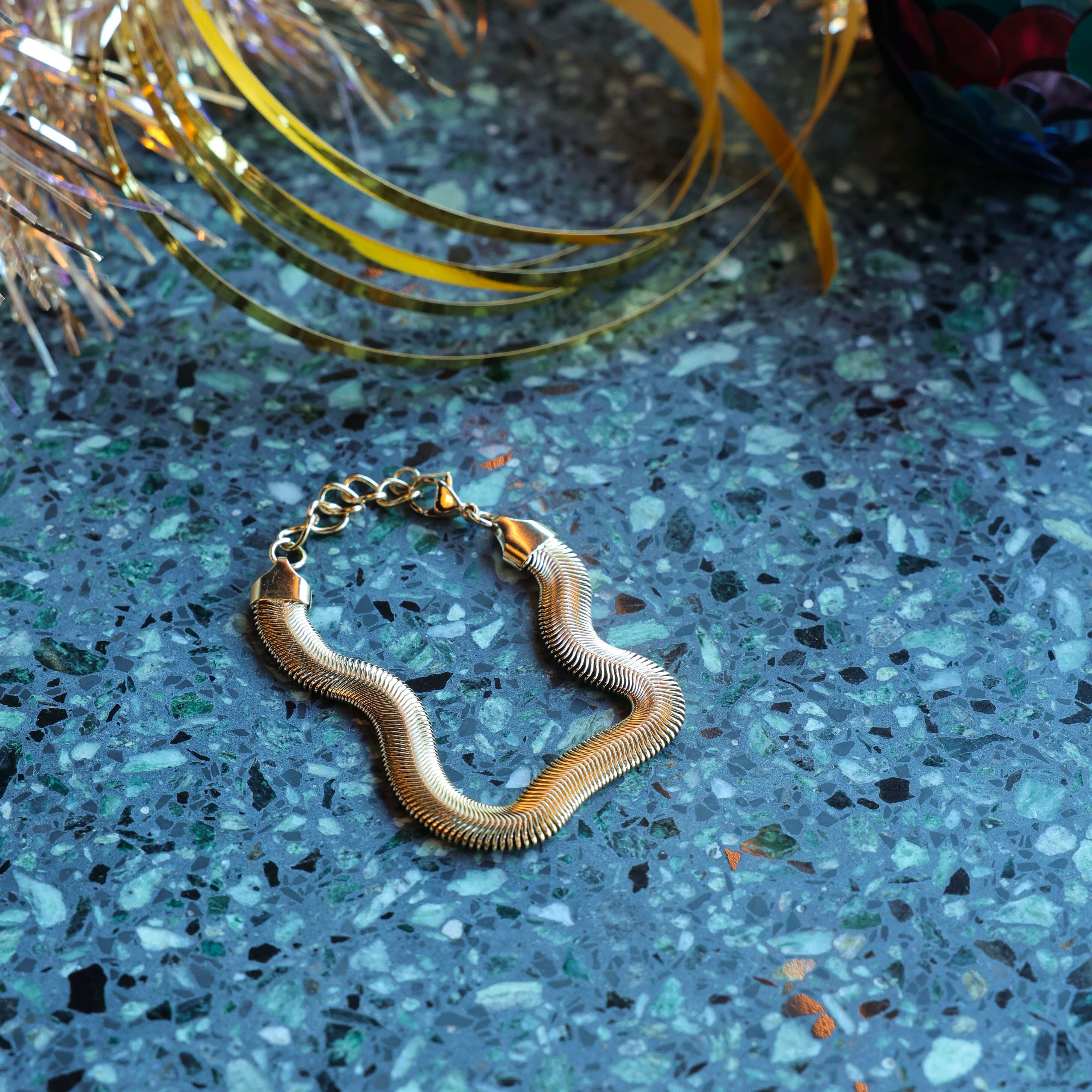 Bracelet maille serpent Satine 3 formats