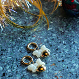 Boucles d’oreilles mini créoles nœud & cœur